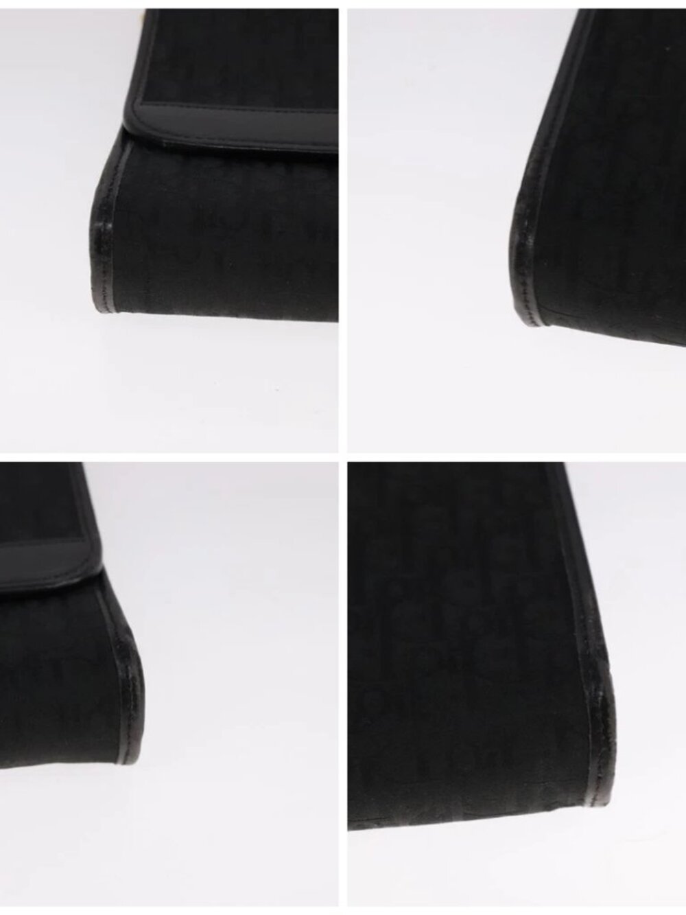 Christian Dior Trotter Canvas Chain Shoulder Bag Black Auth ar13108 - Picture 15 of 15